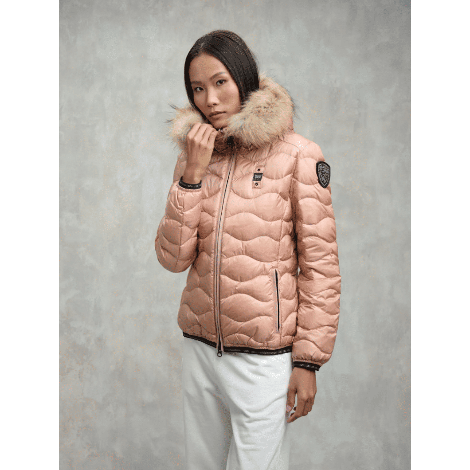 PIUMINO CON BORDO IN PELLICCIA ALDIE