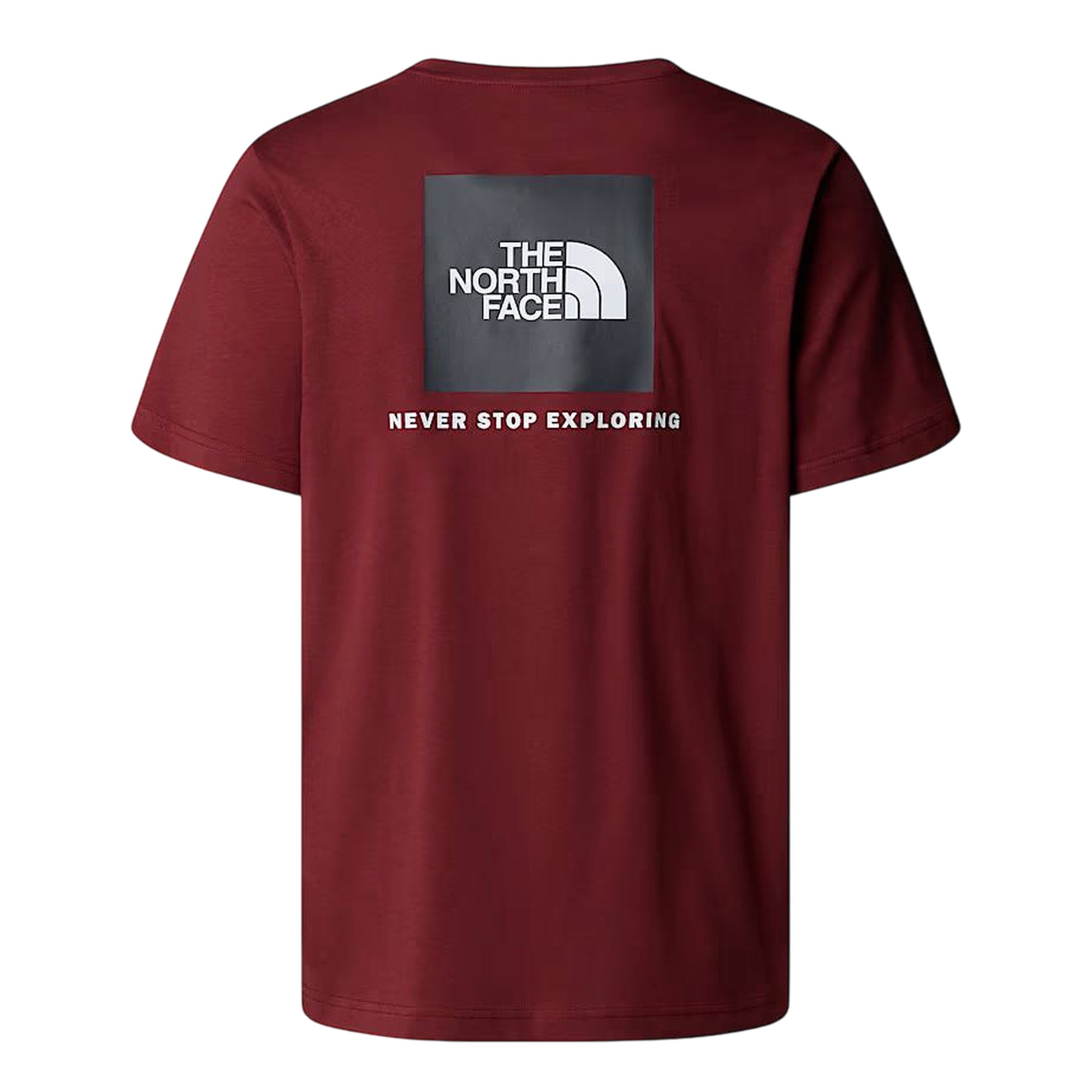 T-shirt Uomo NSE Box posteriore bordeaux retro