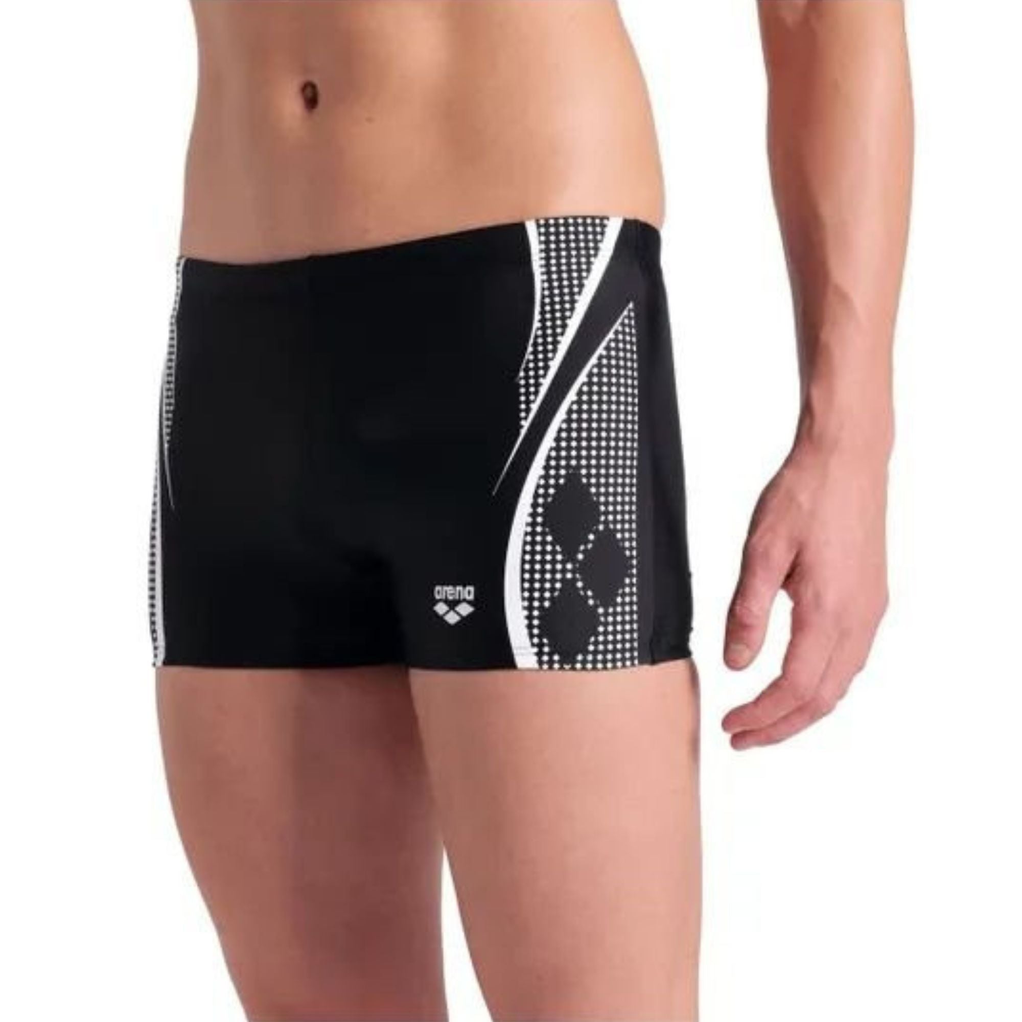 Costume short Uomo da allenamento con fodera anteriore e grafiche laterali