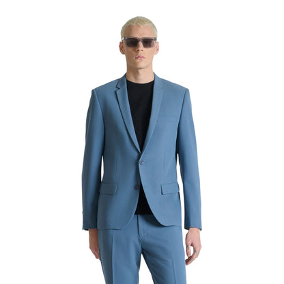 Giacca Uomo monopetto, dal fit slim con patte laterali