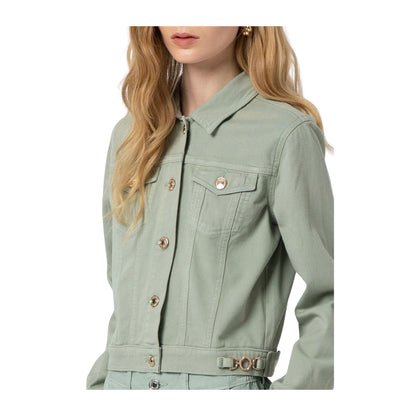 Giacca Donna in bull con bottoni centrali