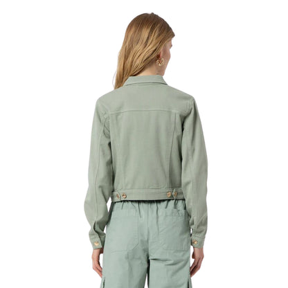 Giacca Donna in bull con bottoni centrali