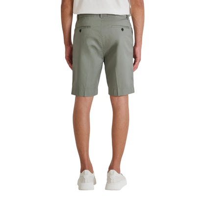 Pantalone Uomo in cotone Verde, con bottone asimmetrico