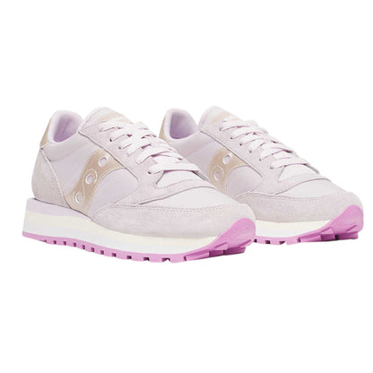 Sneakers Donna Jazz Triple, con inserti in camoscio e lacci frontali 