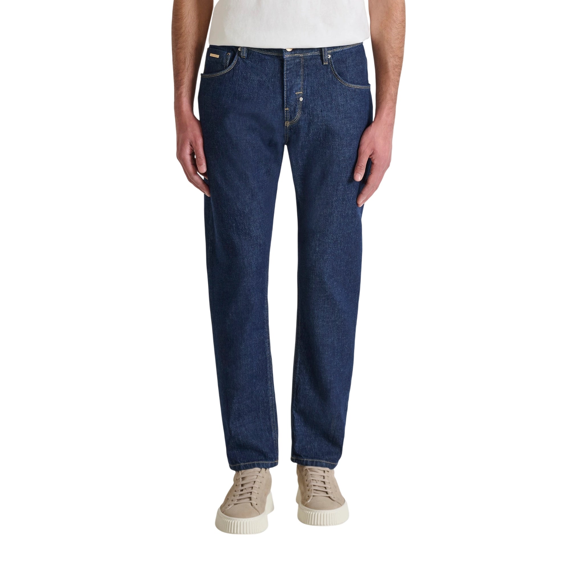 Jeans Uomo in denim di cotone, design cinque tasche