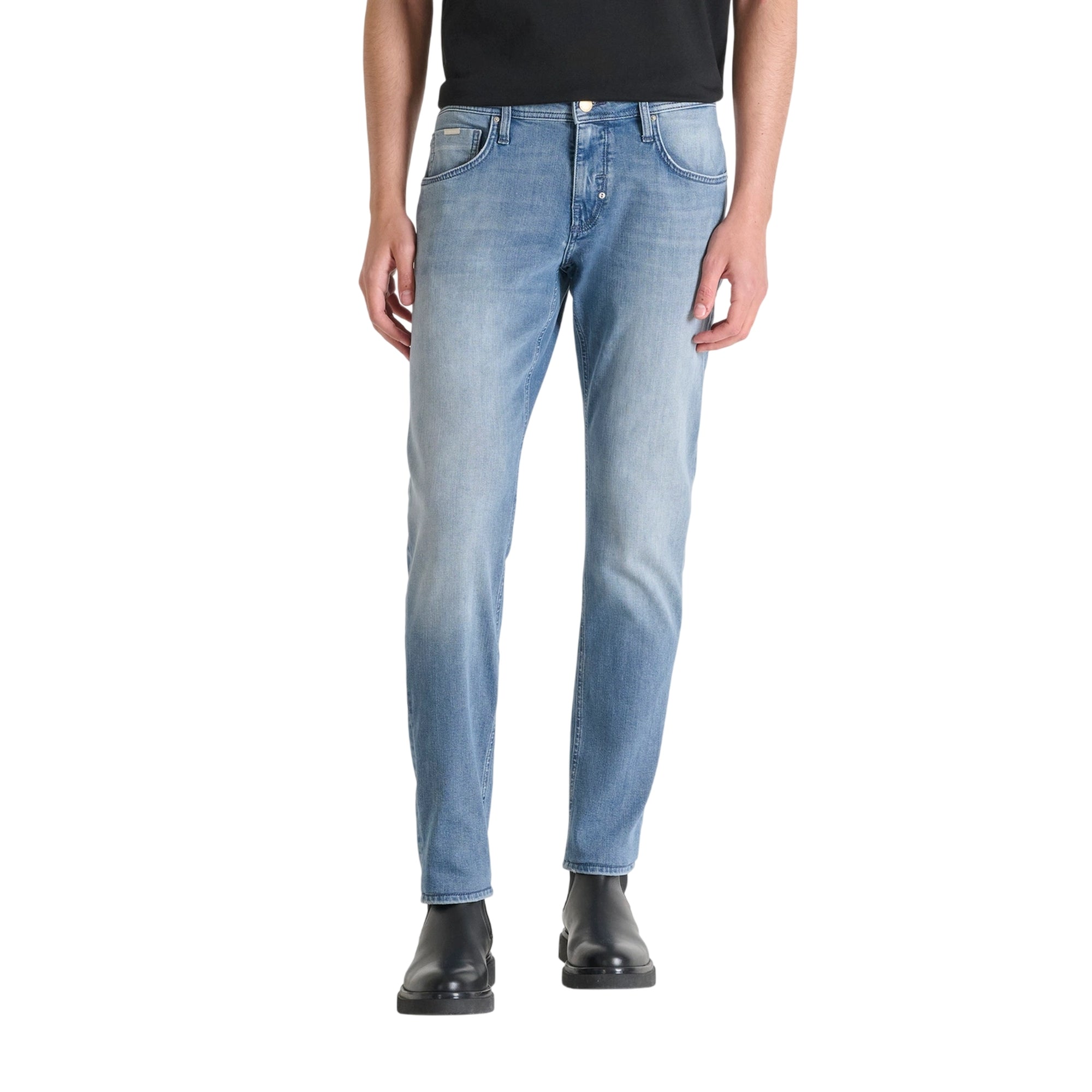 Jeans Uomo Kurt affusolato, modello cinque tasche