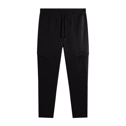 Pantalone Uomo Freddy Sportivo Nero con Tasche Zippate