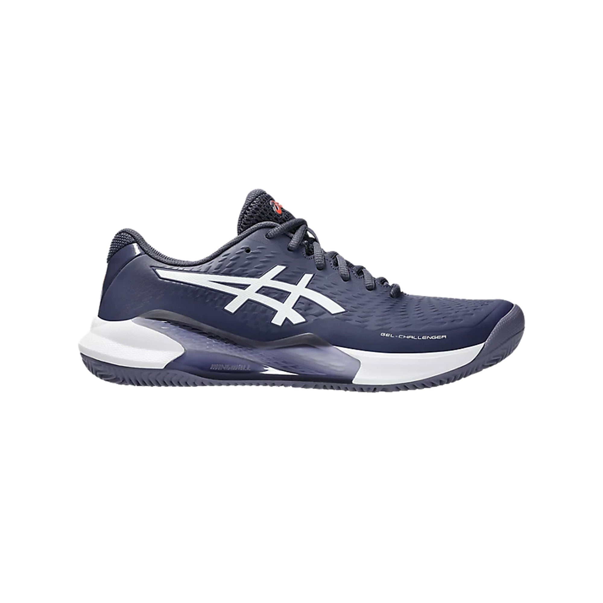 Scarpa Uomo modello Gel Challenger 14 Clay Blu/Bianco, con tomaia in mesh traspirante