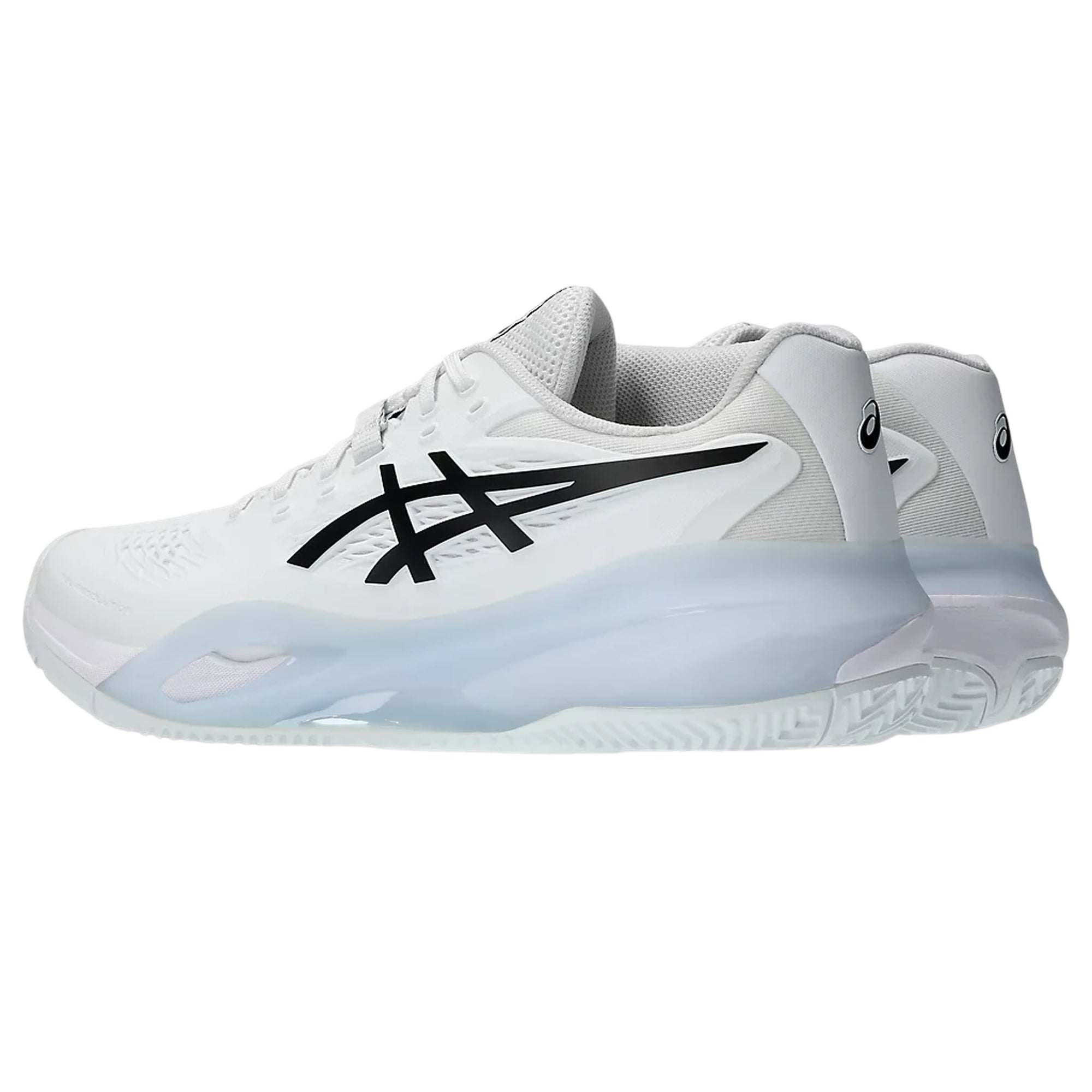 Scarpa Uomo GEL-RESOLUTION X CLAY Bianco/Nero, da tennis, con tomaia resistente