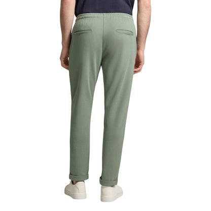 Pantalone Uomo misto cotone Verde, con risvolto sul fondo