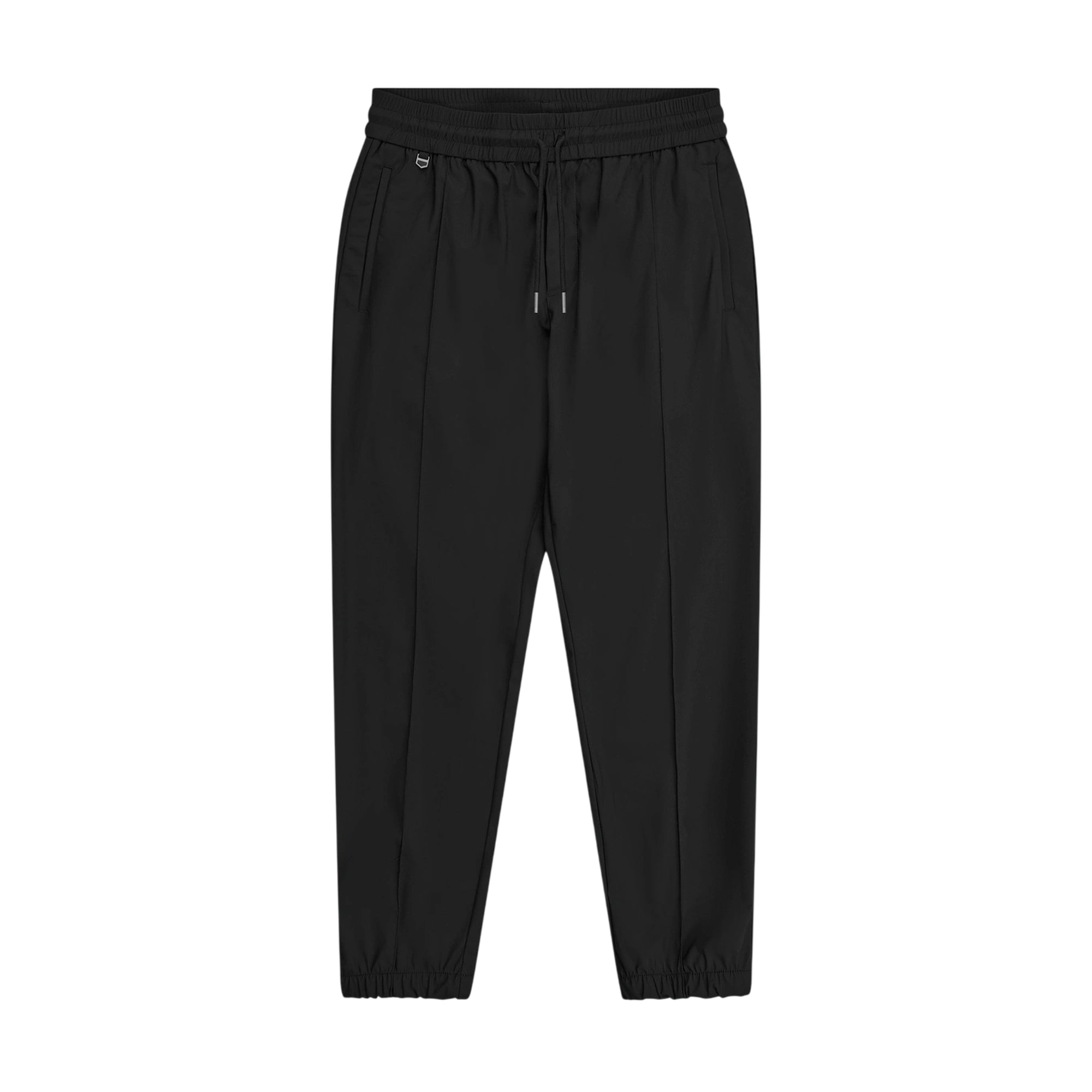 Pantalone Uomo sportivo Nate Nero, con elastico sul fondo