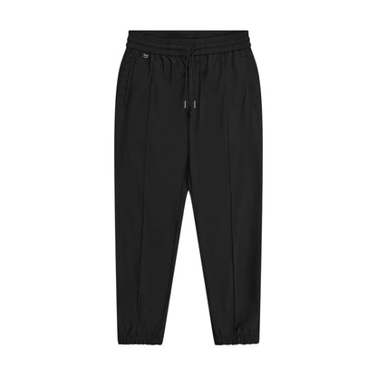 Pantalone Uomo sportivo Nate Nero, con elastico sul fondo