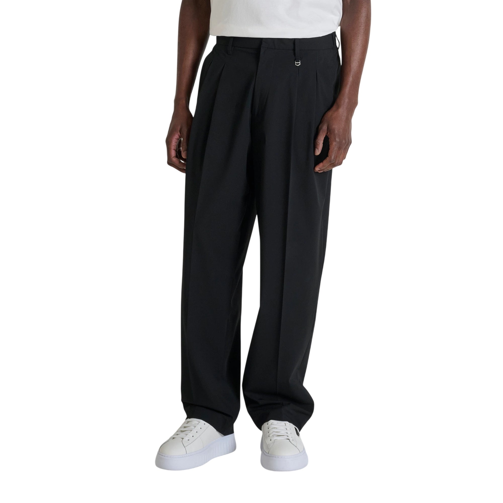 Pantalone Uomo in misto viscosa, wide leg