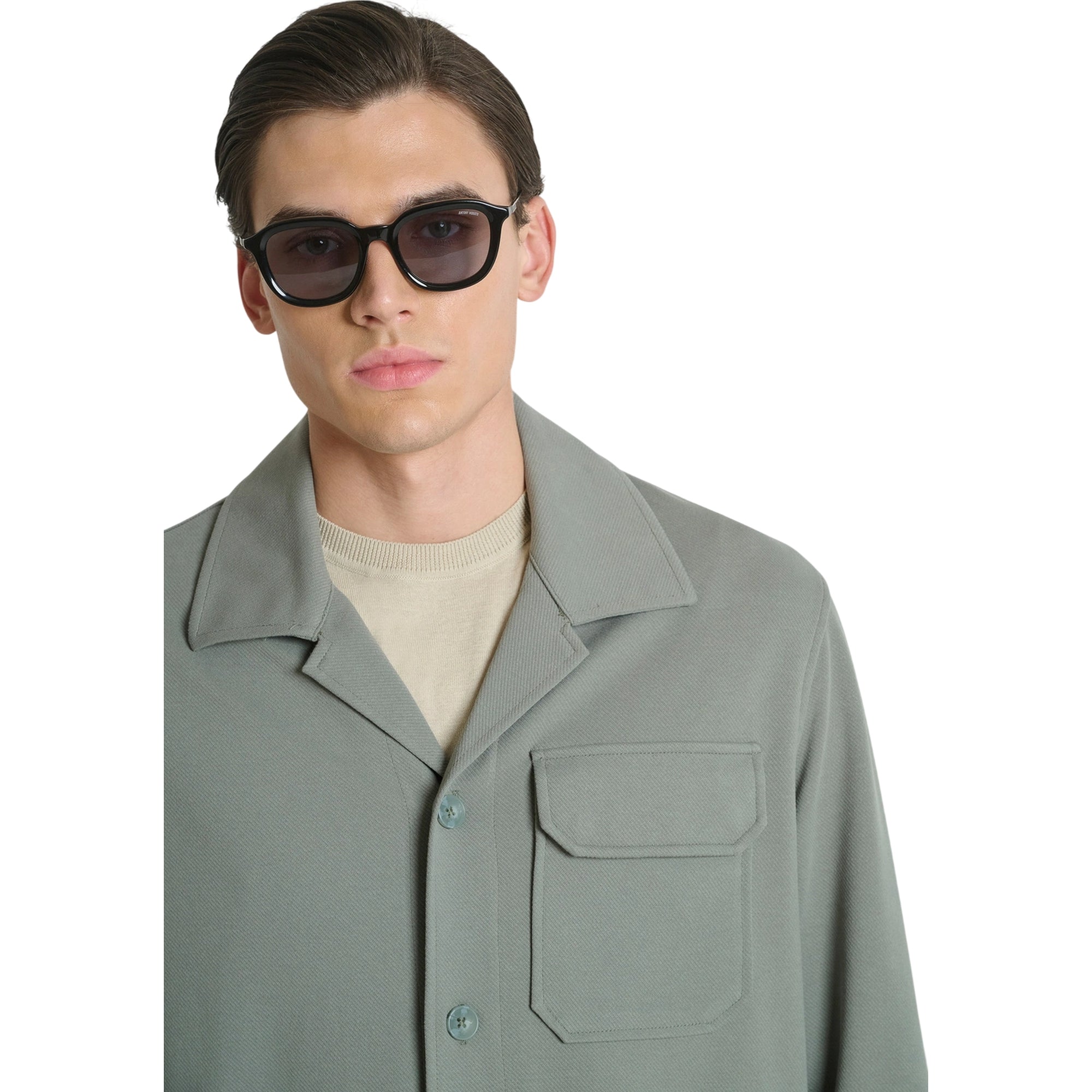 Camicia Uomo Dublin, in misto cotone Verde