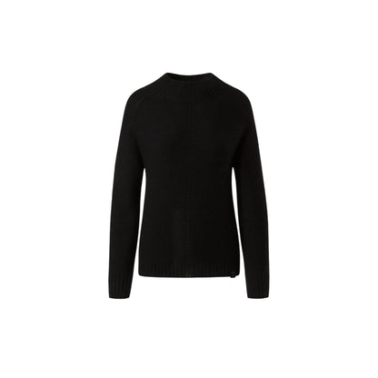 Maglia Donna in misto lana, con collo alto e spalle a sella