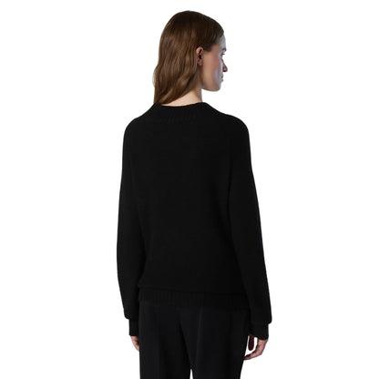 Maglia Donna in misto lana, con collo alto e spalle a sella