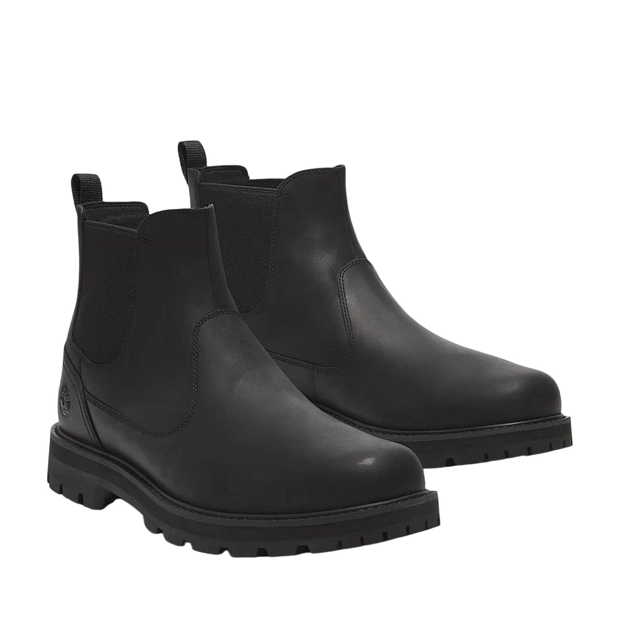 Stivale Uomo Chelsea Britton Road Mid, con tomaia Nera in pelle