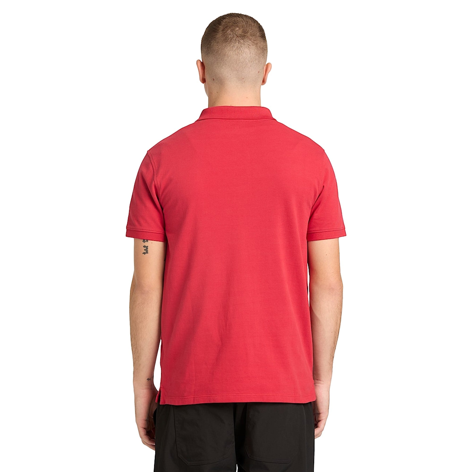 Polo Uomo Elasticizzata Millers River Rosso modello retro