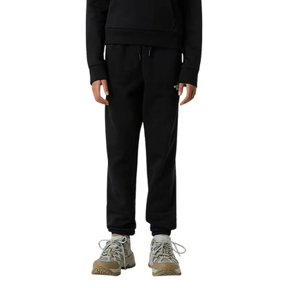 Pantaloni Joggers affusolati Ragazzo Nero modello frontale