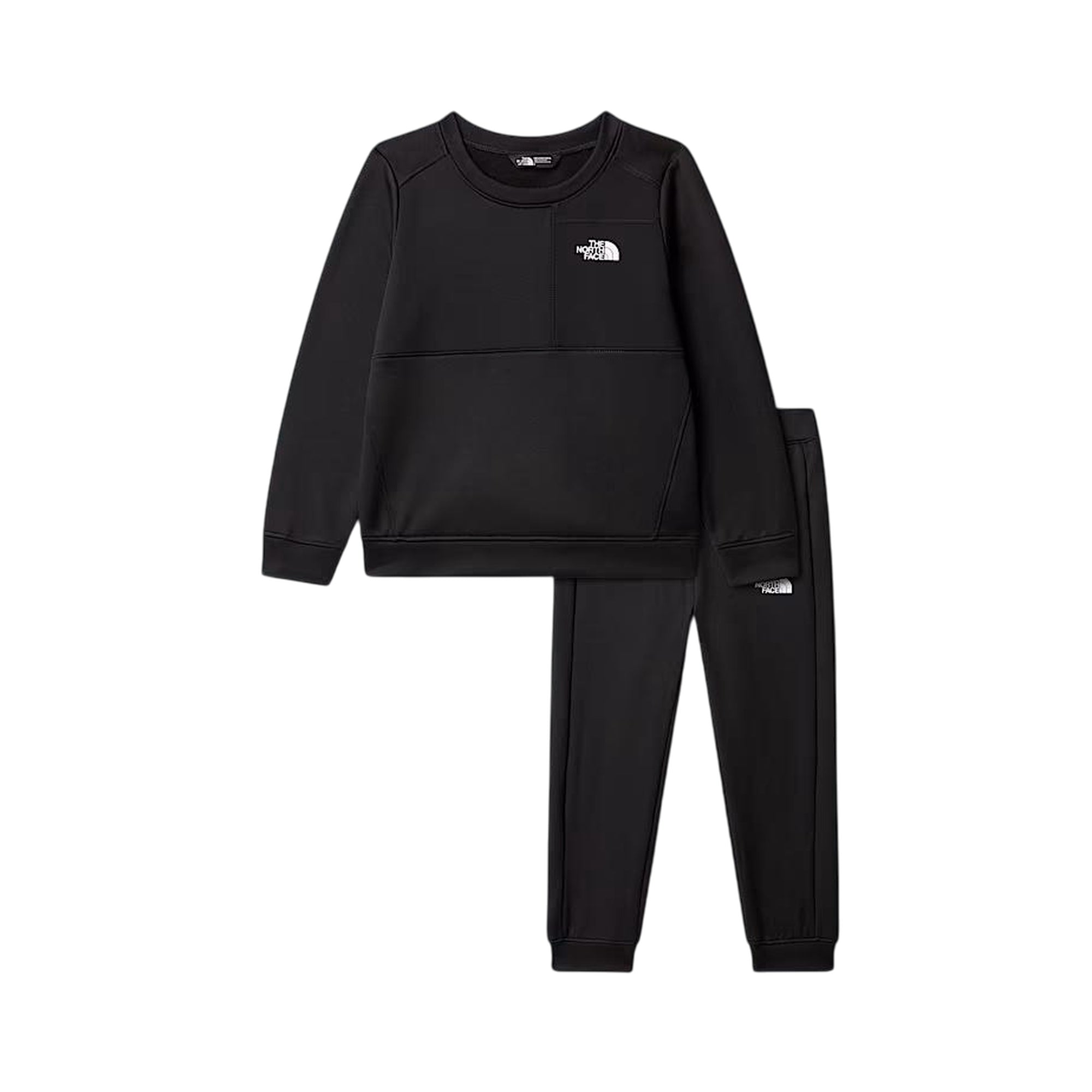 Tuta due pezzi Junior in pile TNF Performance Nero
