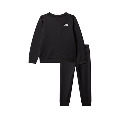 Tuta due pezzi Junior in pile TNF Performance Nero retro