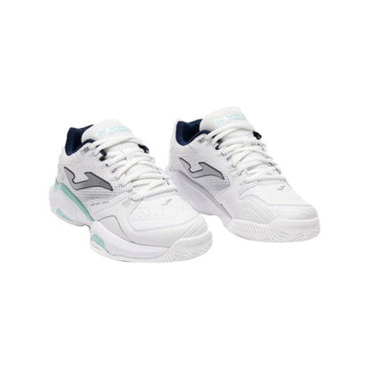 Sneakers Donna da Padel Master 1000, con inserti verdi sulla suola 