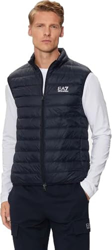 EA7 Gilet UomoTrapuntato in Nylon Blu