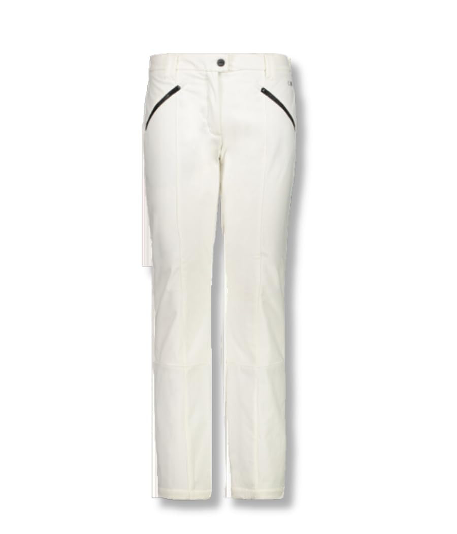 Pantaloni Donna da sci in softshell Bianco