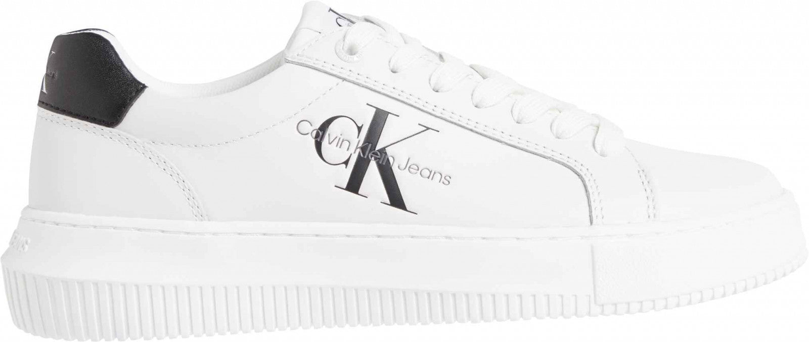 Calvin Klein Sneakers Chunky Sole Bianche e Nere Donna Taglia 36