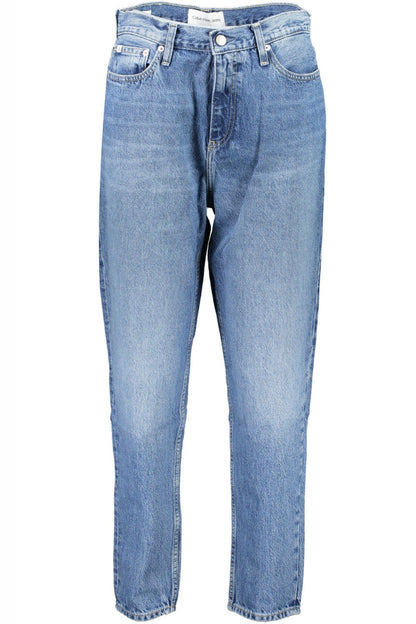 Calvin Klein Jeans Mom Blu in Cotone da Donna