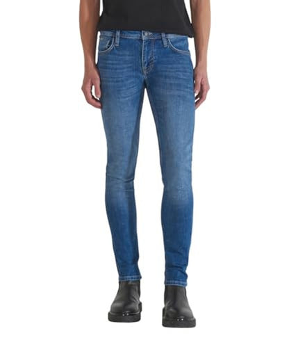 Antony Morato Jeans OZZY Tapered Strappi Uomo Blue Denim Taglia 36