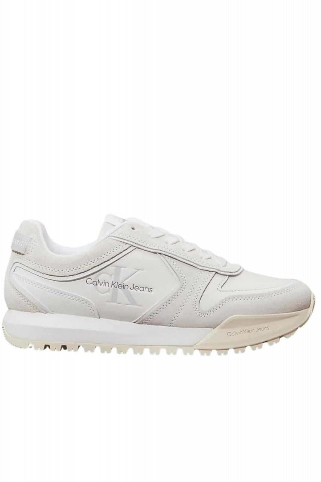 Calvin Klein Sneakers Runner Toothy Irregular Lines Bianche Donna 36