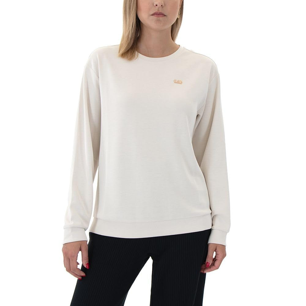 EA7 T-Shirt Maniche Lunghe Donna Core Lady Bianco