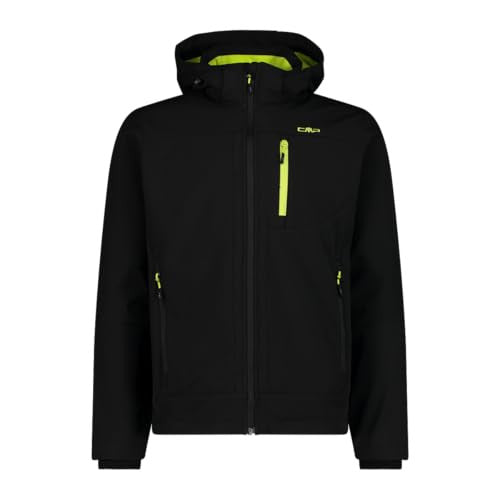 Giacca Uomo in softshell con cappuccio rimovibile Nero