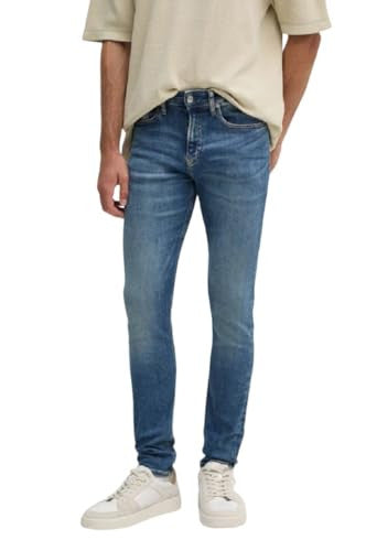 Calvin Klein Jeans Uomo Skinny Denim Elasticizzato Blu Medio 28W/32L