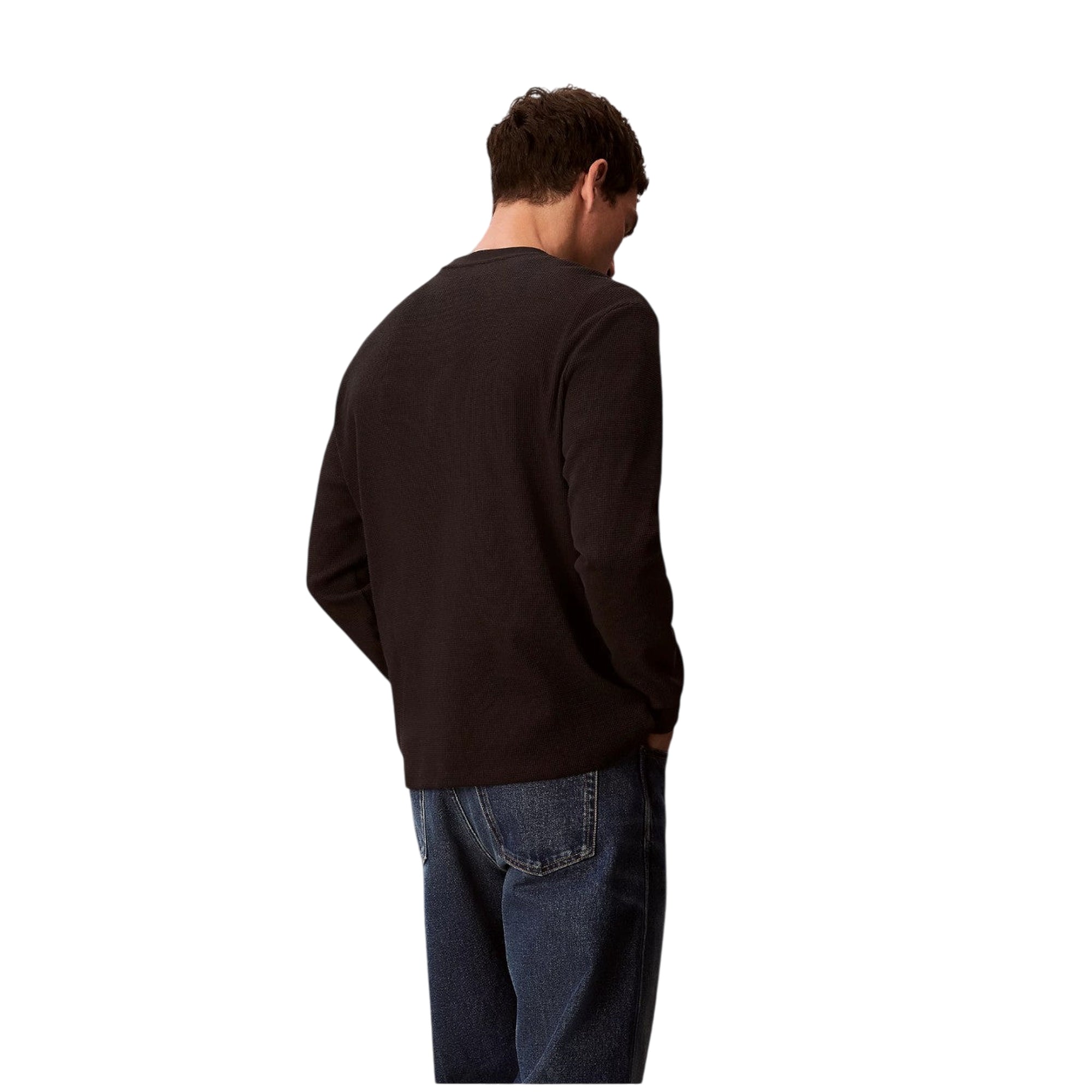 Maglia Uomo con texture a nido d'ape modello retro