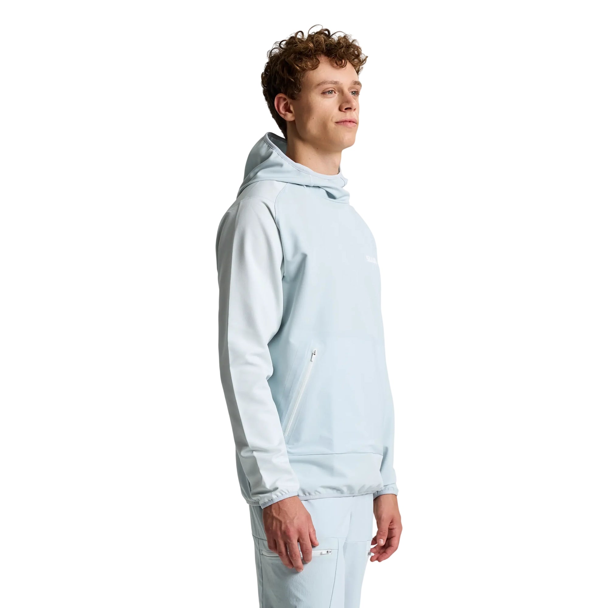 Felpa Uomo tecnica, con finiture elasticizzate e cappuccio