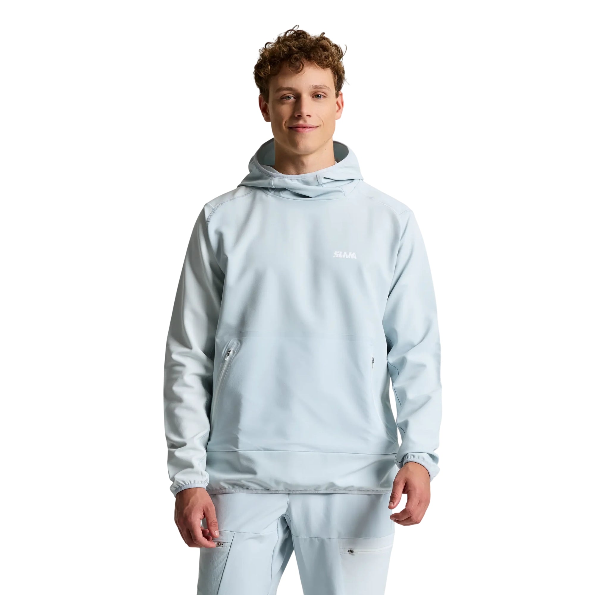 Felpa Uomo tecnica, con finiture elasticizzate e cappuccio