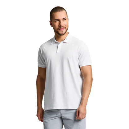 Polo Uomo Deck Bianca, in puro cotone, con scollo due bottoni