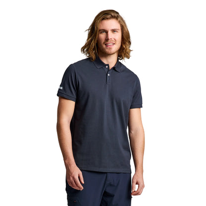 Polo Uomo Deck Blu, in puro cotone, con scollo due bottoni