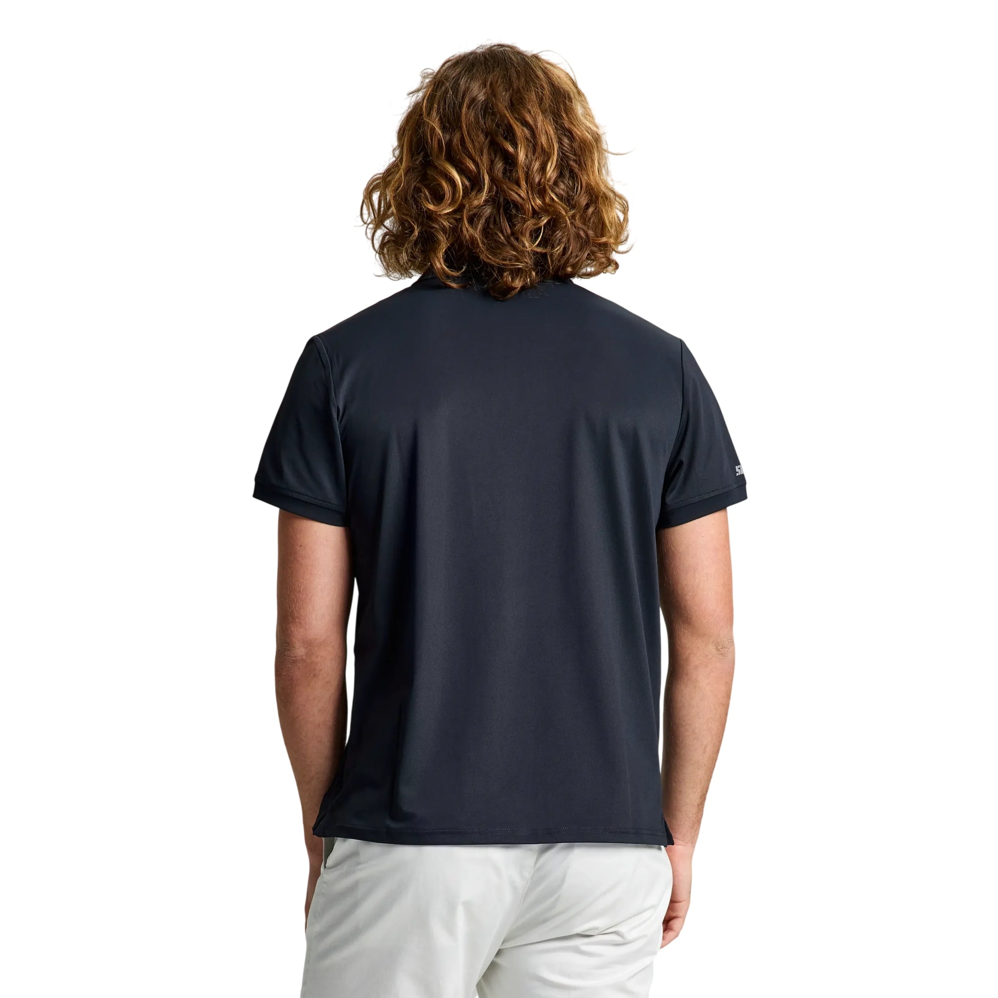 Polo Uomo Nera Tech Pique, in tessuto tecnico, con trattamento anti-uv 