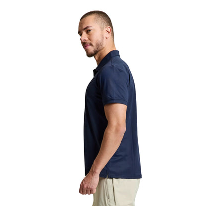 Polo Uomo Tech Pique Blu due bottoni