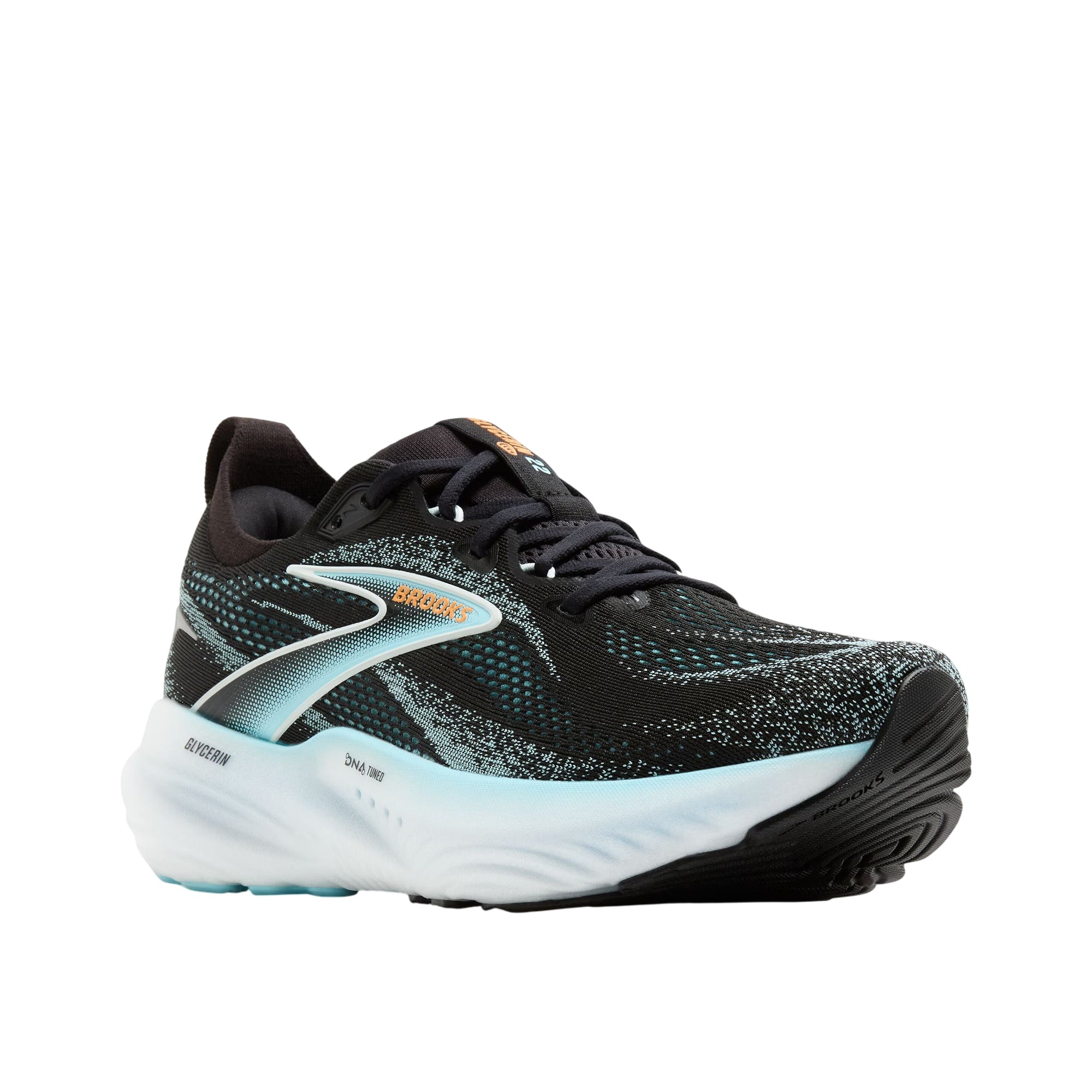 Scarpa Uomo da Running Nera, modello Glycerin 22, con intersuola drop 10mm