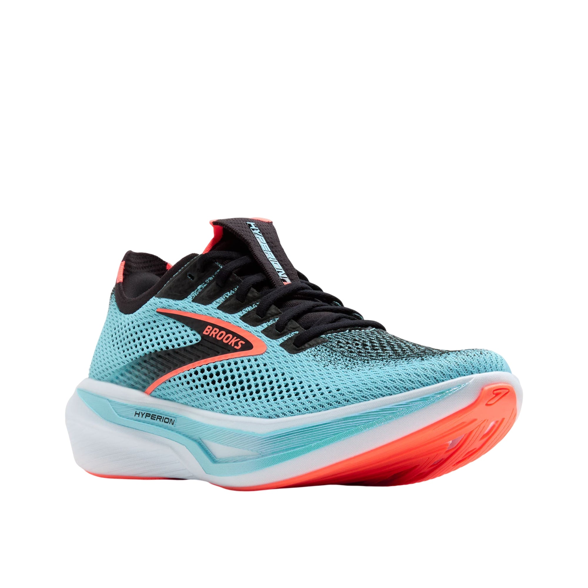 Scarpa da corsa Uomo Hyperion 3 con tomaia in mesh Celeste e logo laterale