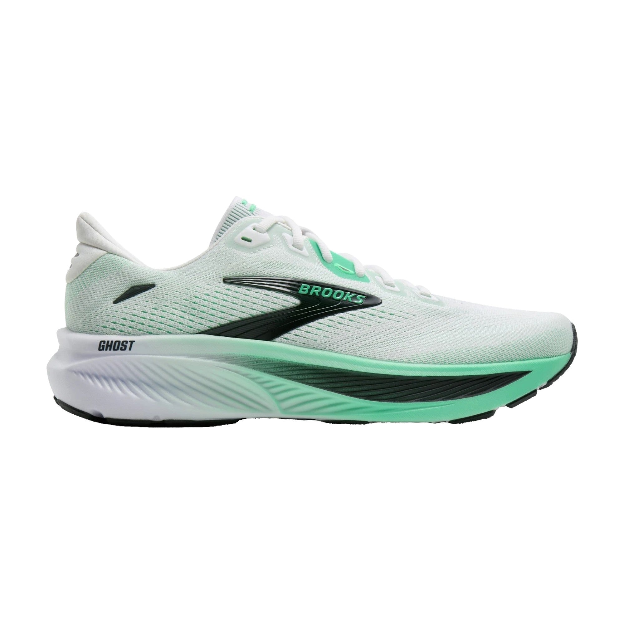 Scarpa Uomo Ghost 18, da running, con tomaia Verde in mesh traspiante 