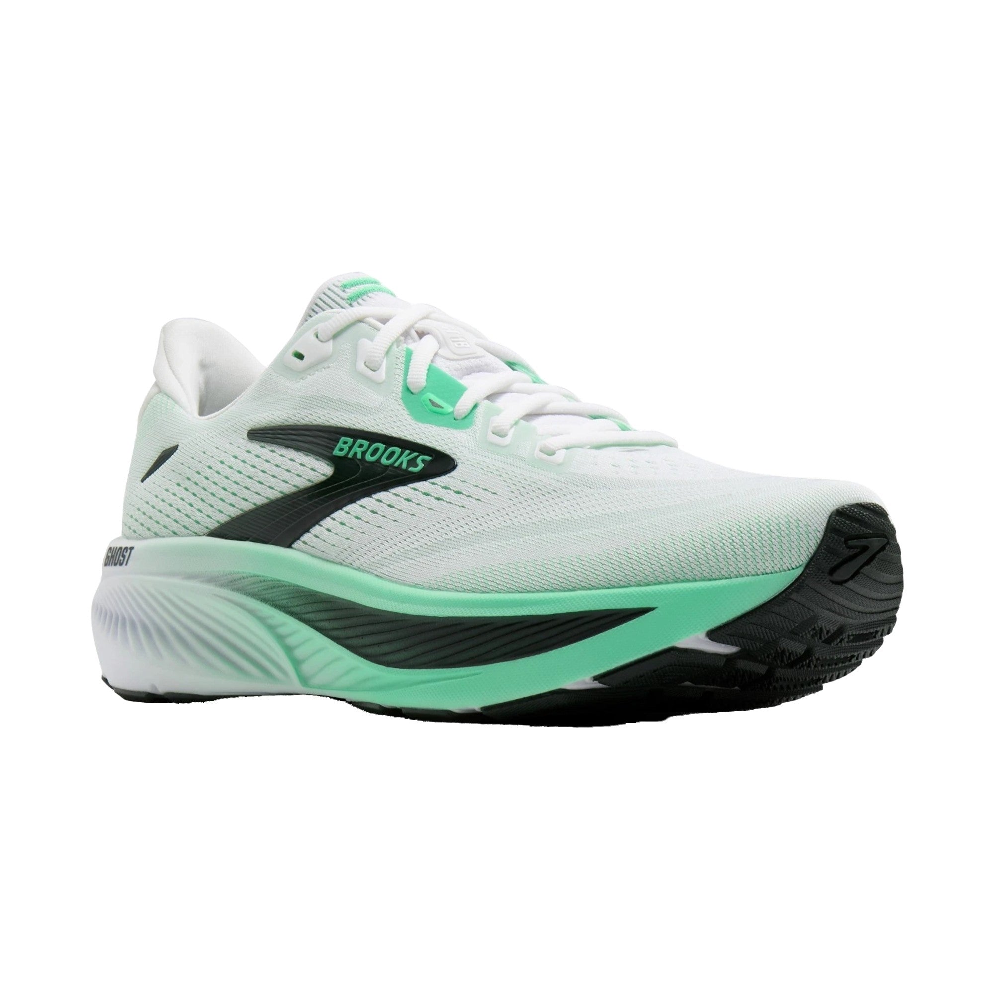 Scarpa Uomo Ghost 18, da running, con tomaia Verde in mesh traspiante 