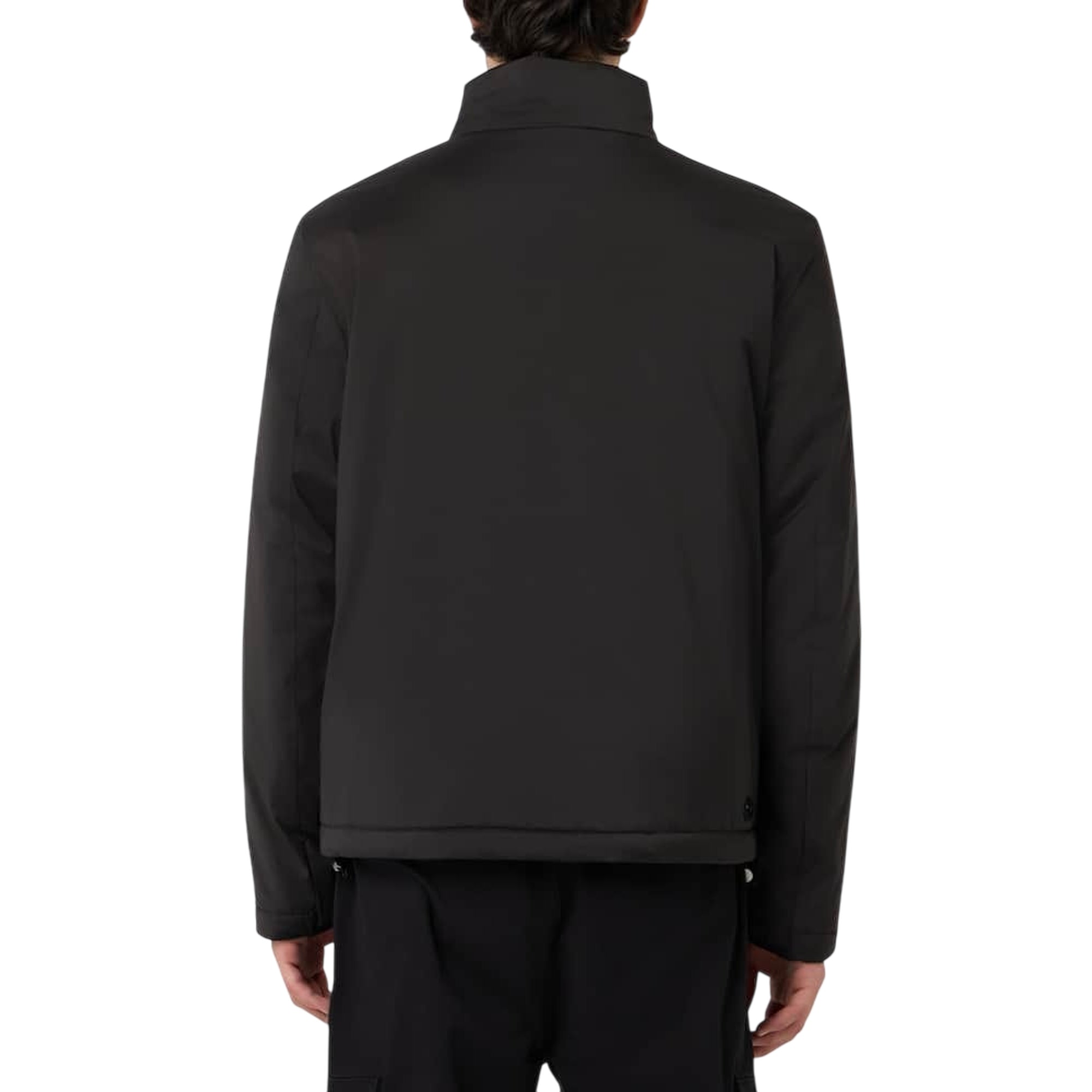 Giubbino Uomo corto Nera, con logo gommato sulla manica