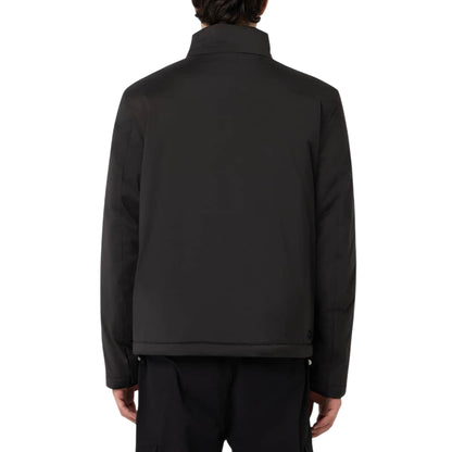 Giubbino Uomo corto Nera, con logo gommato sulla manica