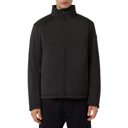 Giubbino Uomo corto Nera, con logo gommato sulla manica