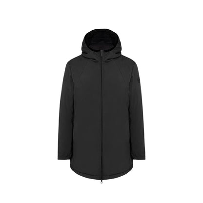 Giacca Uomo liscia, dall'effetto opaco Nera, con logo applicato 